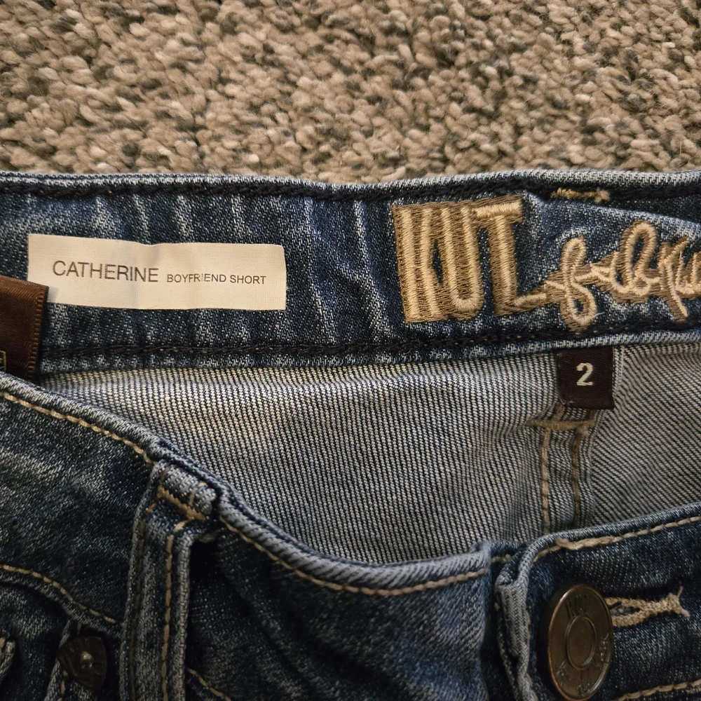 Kut from the Kloth Light Blue Denim Cuffed Jean Shorts